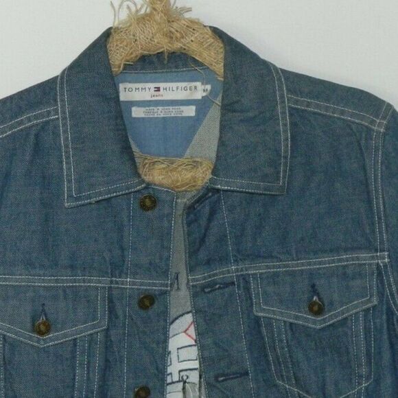Vintage Tommy Hilfiger Jean Jacket  Hong Kong Med - Picture 6 of 10